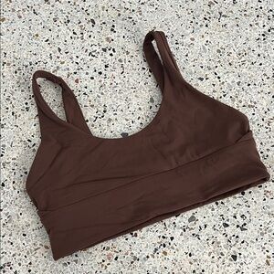 Lulelemon yoga pilates brown sports bra